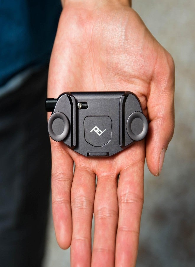 بيك ديزاين مشبك كاميرا بيك ديزاين لالتقاط الصور V3 سولو، مشبك أسود فقط، يحمل كاميرا DSLR، وكاميرات مدمجة، وكاميرات بوينت آند شوت، آمن ومستقر وسهل الوصول إليه، يُثبت على الأشرطة والأحزمة، سريع الفك، سعة 200 رطل - Image 2