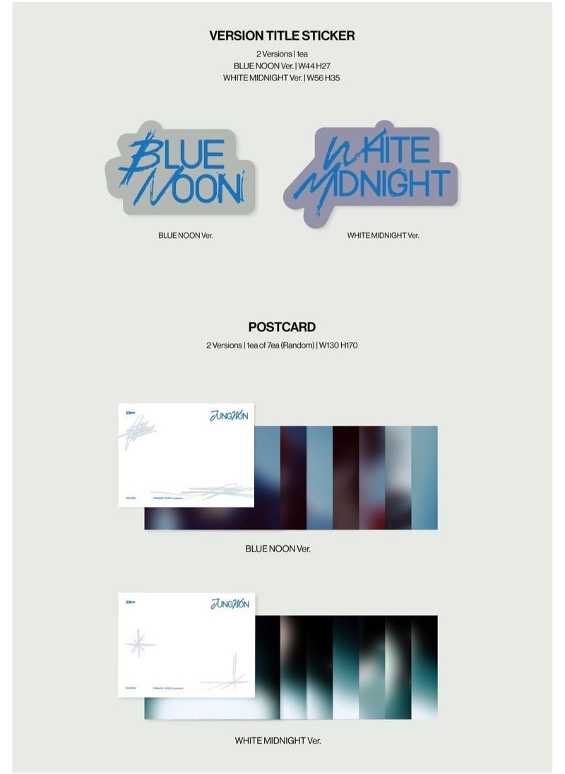 ENHYPEN - Enhypen 2nd Album Romance Untold Daydream White Midnight Version Kpop Music CD with Photobook Photocard Postcard Sticker and More - Image 1