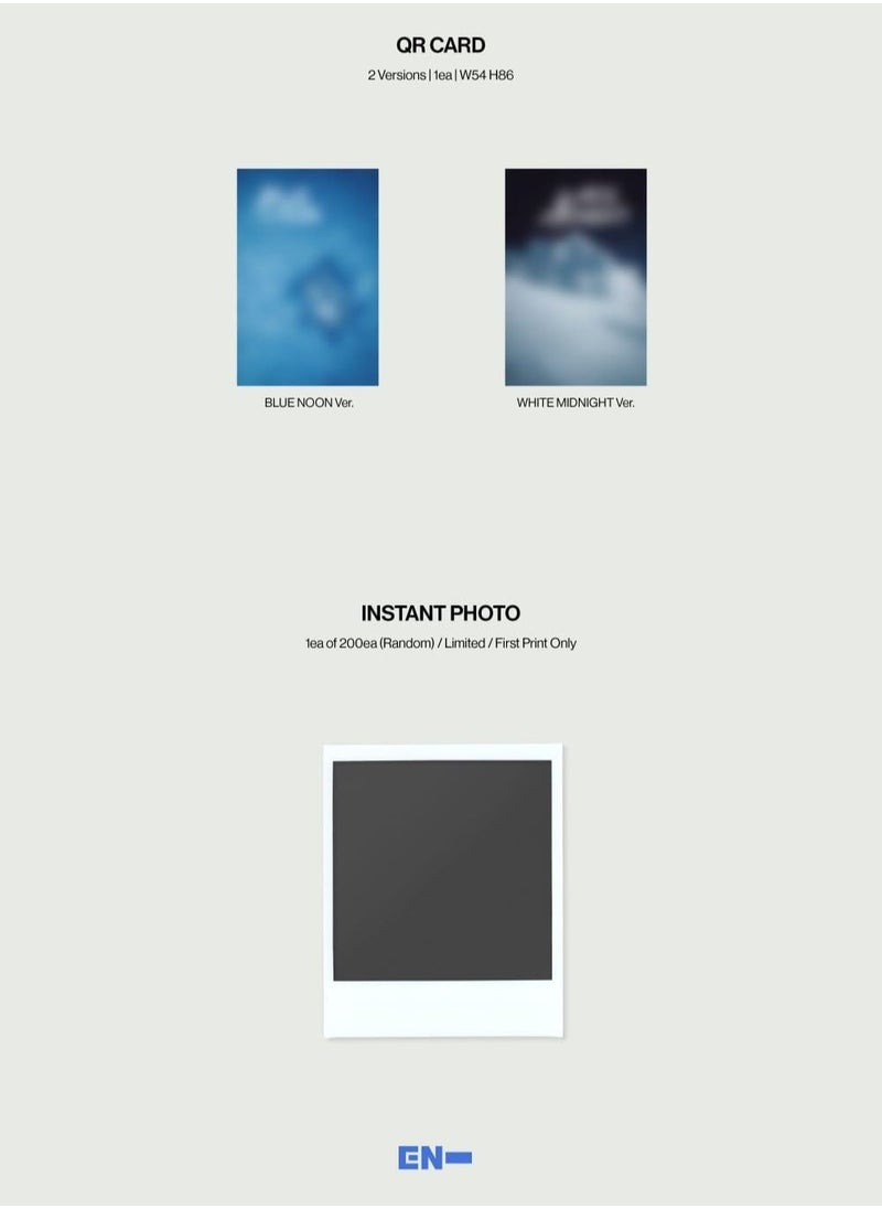 ENHYPEN - Enhypen 2nd Album Romance Untold Daydream White Midnight Version Kpop Music CD with Photobook Photocard Postcard Sticker and More - Image 1