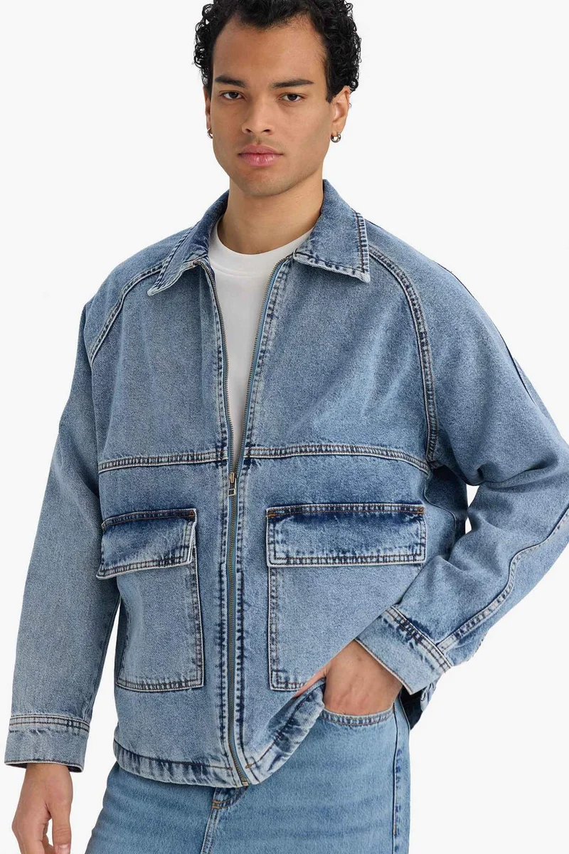 ديفاكتو Relax Fit Denim Jacket