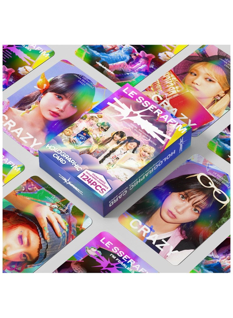 NIBEMINENT 124 قطعة بطاقات لومي كيبوب LE SSERAFIM لهدايا مجموعة المعجبين - Image 2