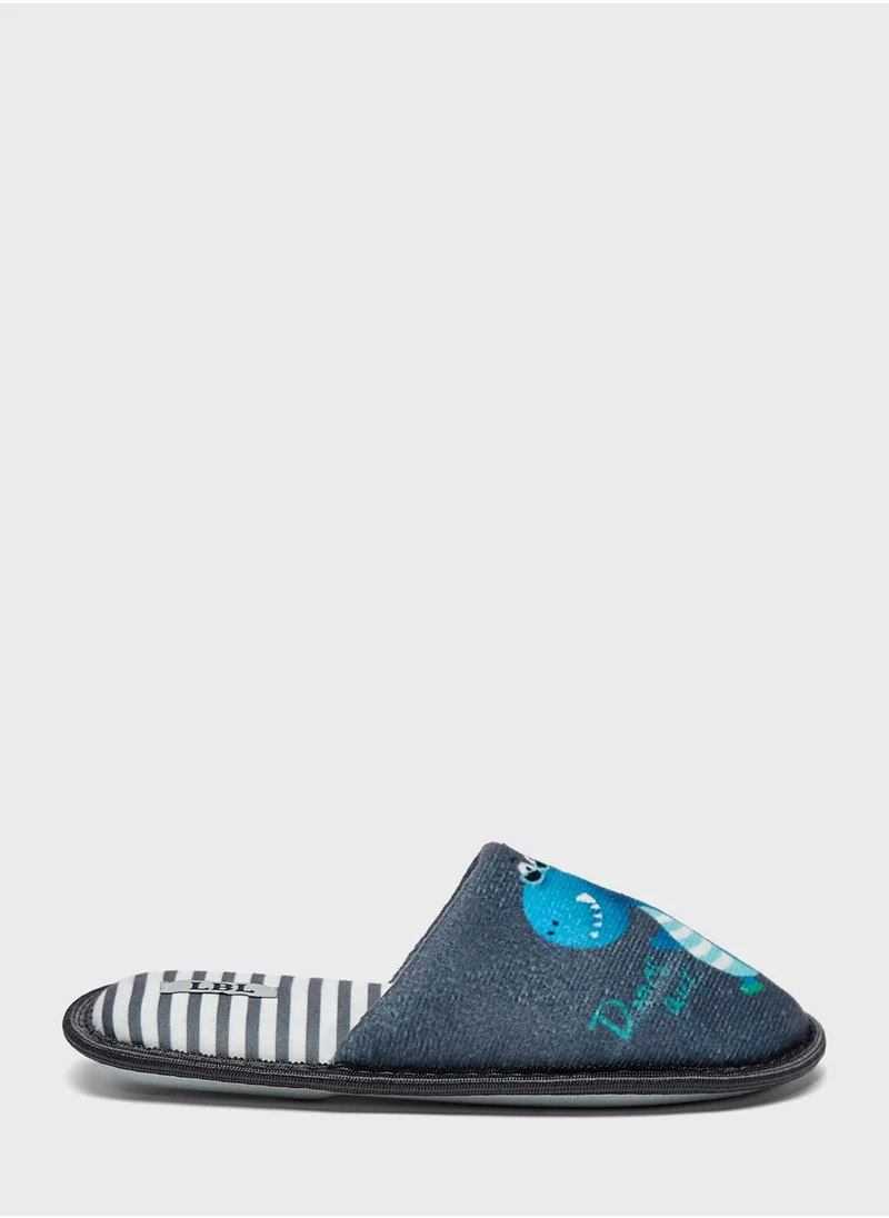 LBL by Shoexpress Printed Bedroom Slipper