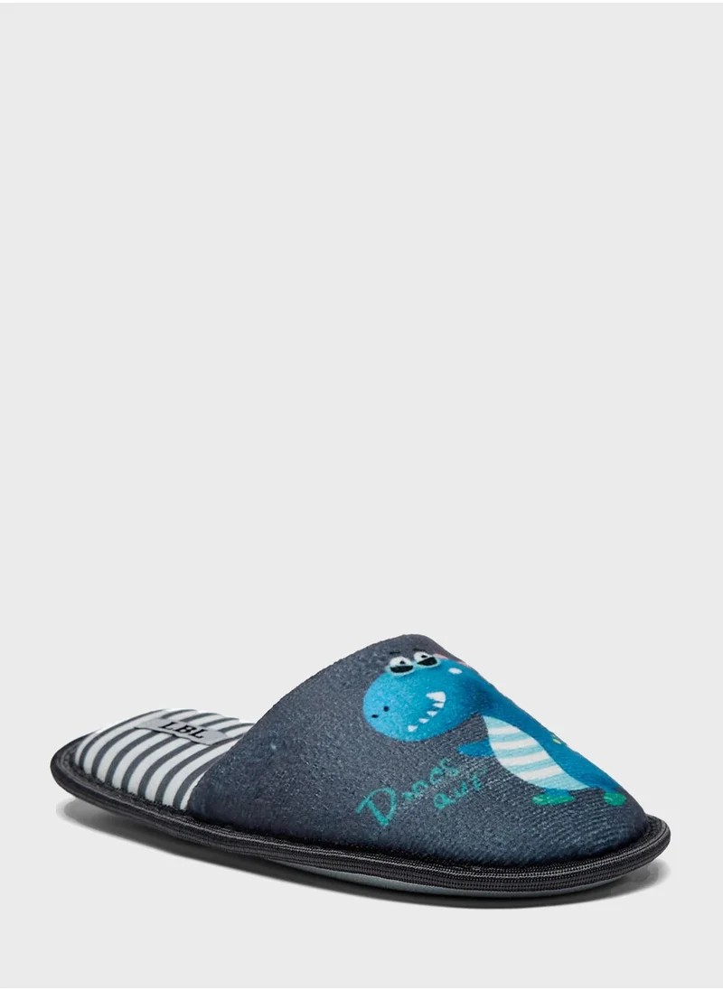 LBL by Shoexpress Printed Bedroom Slipper