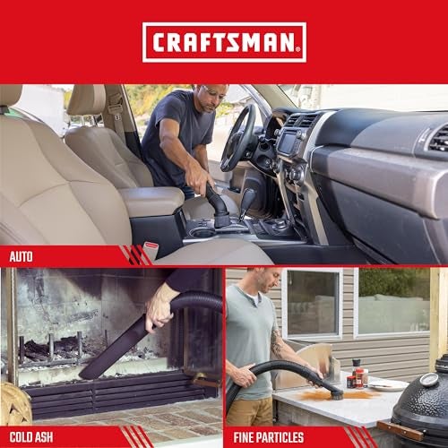 CRAFTSMAN CMXZVBE3877 Fine Dust Wet Dry Vac Dust Collection Bags for Most 10 to 14 Gallon Shop Vacuums, Collects Dry Fine Debris, Reduces Cleanup Time, 2-Pack - Image 4