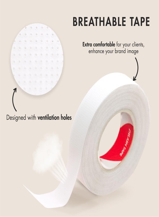 Embagol 12 Rolls Lash Tape Micropore Breathable Eyelash Tape for Eyelash Extensions to Secure Eye Patches and Lift Eyelid(0.16in, 12 Rolls) - Image 2