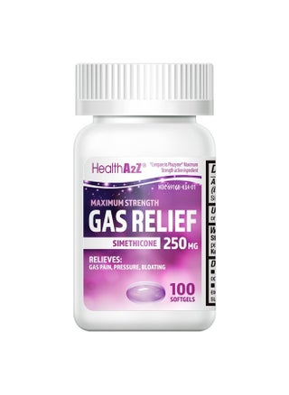 HealthA2Z Maximum Strength Gas Relief Simethicone 250mg (100 Counts) - pzsku/Z9D56FD74B43AC215E7A3Z/45/_/1715565985/354ecbe1-f5c8-46f9-8fb6-db30ecf6356e
