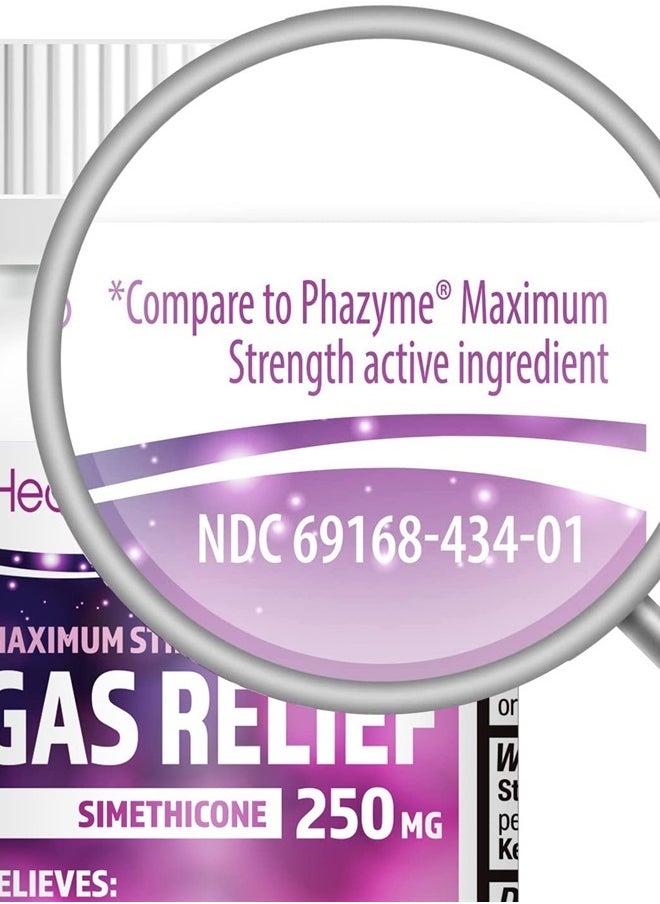 HealthA2Z Maximum Strength Gas Relief Simethicone 250mg (100 Counts) - pzsku/Z9D56FD74B43AC215E7A3Z/45/_/1715565987/46d2f220-edbd-4f61-8b8c-adb2cad10951