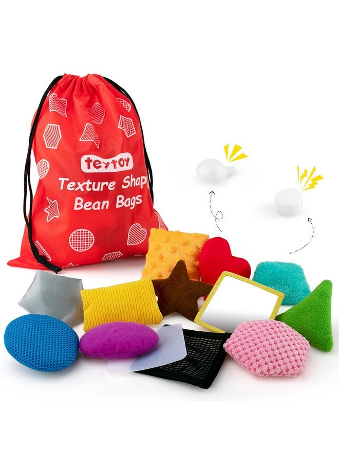 teytoy Texture Sensory Bean Bagstoddler Sensory Toys For Babiespreschool Toys Set Of 13 Beanbags Shape Sensory Bean Bags With Storage Bagdevelop Fine Motor & Sensory Play For Newborns’ Early Learning - Image 1