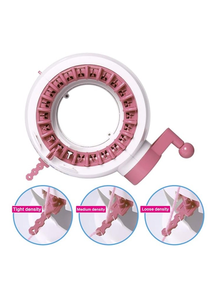 Knitting machine, children's knitting machine set round loom, rabbit shape smart loom, hat socks scarf loom, toy girl handicraft knitting kit - Image 4