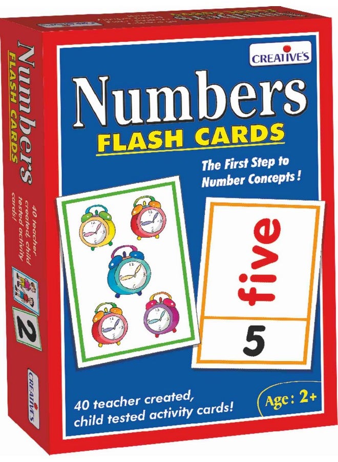 Creative's Creative's Number- Flash Cards | Math Flash Cards | Learning Flash Cards | Double Sided Flash Cards | Learning & Educational | Easy & Fun Way of Learning | Ages 2 & up  - Image 1