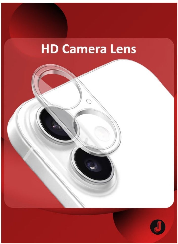 JAJEEK "New 2-Pack iPhone 16 Camera Lens Protector – Ultra HD Tempered Glass, 9H Hardness, Anti-Scratch, Case Friendly, Easy Installation Clear Lens Cover" - Image 2