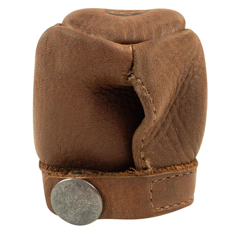Hide & Drink, Stylish Door Knob & Car Gear Cover, Safety Multi-Purpose Cover, Proof Doors, Baby Proof Door Knob Cover, Full Grain Leather, Handmade, Bourbon Brown - Image 4