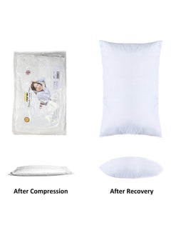 YANEK YANEK Ultra Soft Breathable Down Alternative Pillows Princess Press Bed Pillow Super Soft Microfiber Filling Soft & Comfortable, For Neck and Shoulder Support (2, 50cm x 70cm 800g)  - Image 5