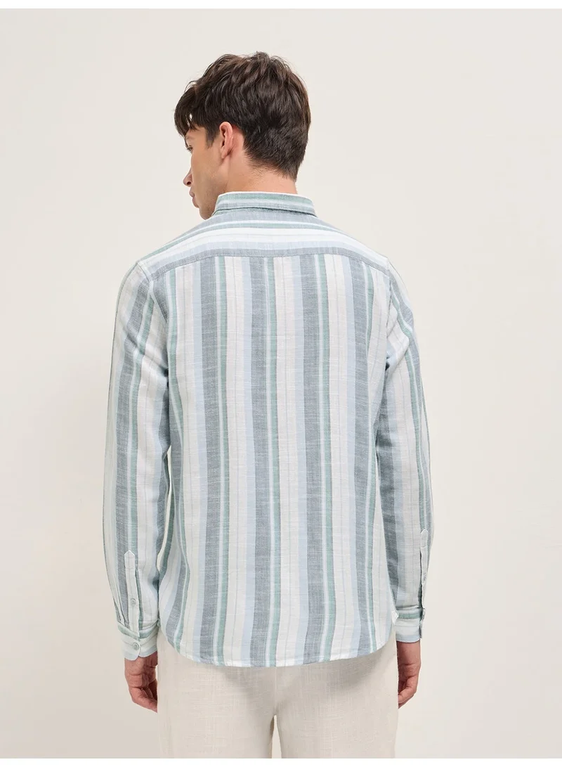 The Bear House  Men’s Long Sleeve Shirt – Classic, Comfortable and Stylish Essential for Work, Travel or Casual Outings for Men | Best Price UAE
