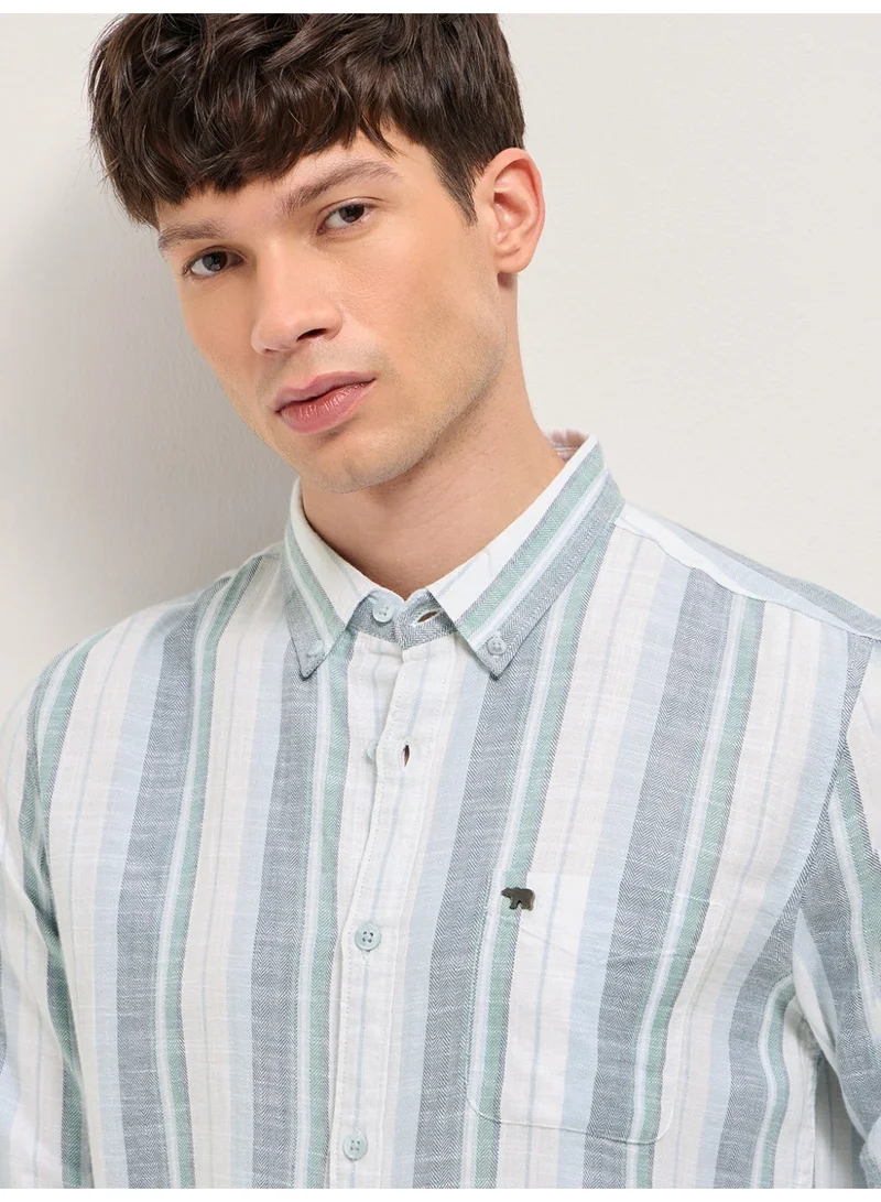 The Bear House  Men’s Long Sleeve Shirt – Classic, Comfortable and Stylish Essential for Work, Travel or Casual Outings for Men | Best Price UAE