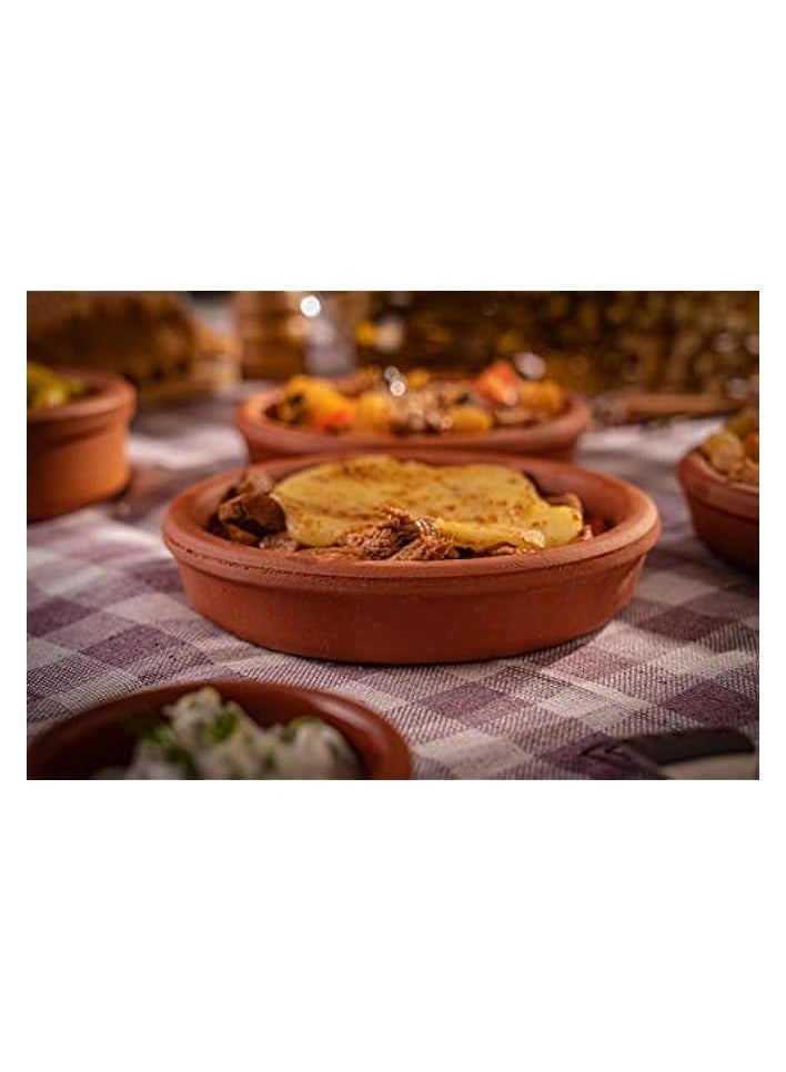 Green Tiger Clay Pot For Cooking - Handmade Oven Bowl Tajine Cooking Pot - Microwave & Oven Safe - 100% Natural Earthenware- Unglazed Terracotta Pots For Mexican Indian Korean Moroccan Dishes - Image 4