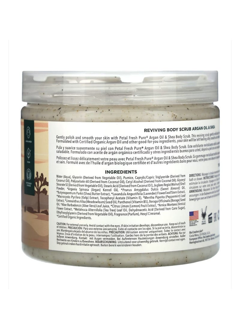 Petal fresh - Petal Fresh Pure Reviving Body Scrub Argan Oil & Shea 16 fl oz (473 ml) - Image 1