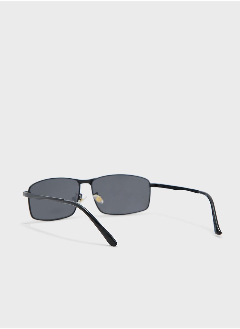 Robert Wood - Polarized Rectangular  Sunglasses - Image 1