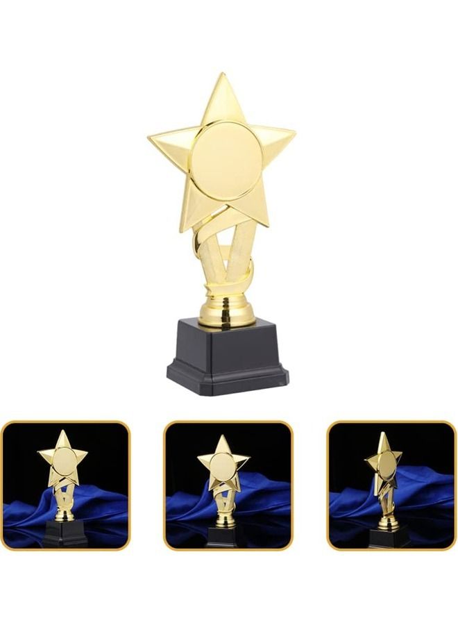 Rock Pow 1Pcs Gold Award Trophies Party Celebration Trophy Star Trophy Prize Award Ceremony Favors for Home School Sports Party - Image 1