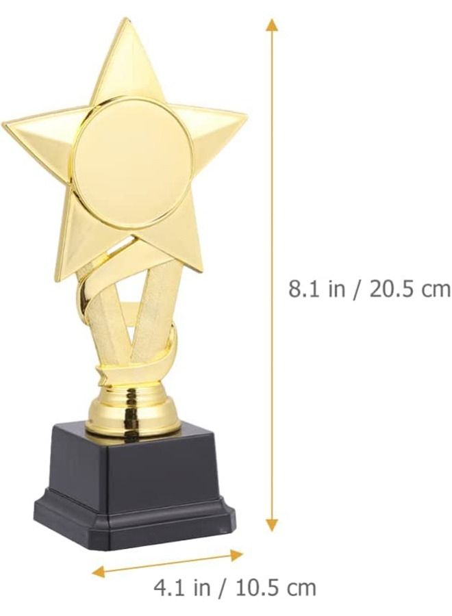 Rock Pow 1Pcs Gold Award Trophies Party Celebration Trophy Star Trophy Prize Award Ceremony Favors for Home School Sports Party - Image 3