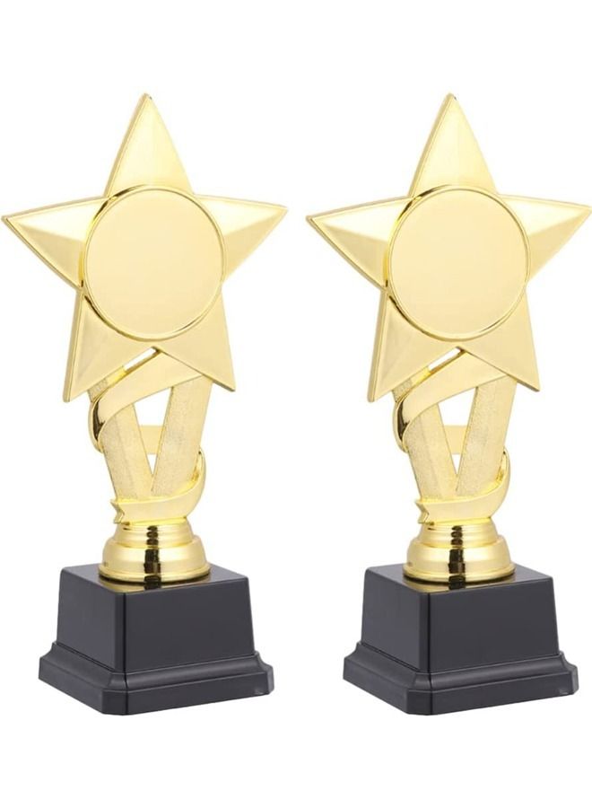 Rock Pow 1Pcs Gold Award Trophies Party Celebration Trophy Star Trophy Prize Award Ceremony Favors for Home School Sports Party - Image 2