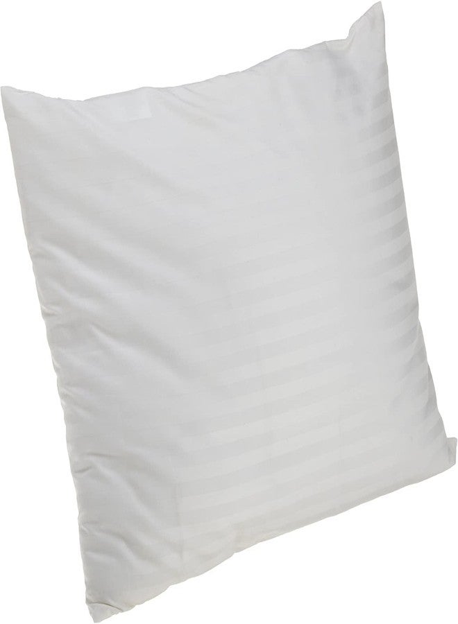 Continental Bedding Pillow Cover Protector, 100% Cotton, Zippered, Fits Child Pillow, 13x18 Inch, White Damask - Image 1