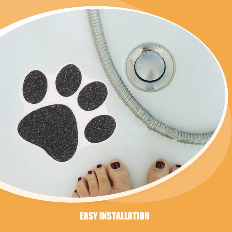 20pcs Cute Paw Print Cat Dogs Paw Kitchen Bathroom Floor Non- Decorative Stickers For Home Decor - Image 4