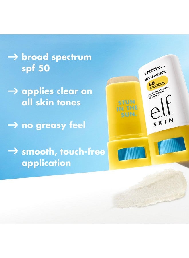 elf e.l.f. SKIN Suntouchable Invisi-Stick SPF 50, Clear Sunscreen For A Natural Finish, Made With Moisturizing Sunflower Seed Oil, Vegan & Cruelty-Free - Image 3