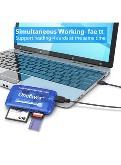 onefavor Onefavor SmartMedia Cards Reader Writer, All-in-1 USB Universal Multi Card Adapter, Smart Media, xD, SD, UHS-I, MMC, MS Pro Duo, CF, MD, Camera Flash Memory Cards Reader for Windows, Mac, Linux  - Image 5