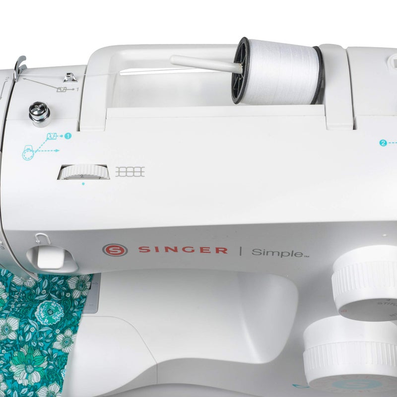 SINGER 150-yard All Purpose Polyester Thread, 1-Pack, White, Model:60100 - Image 5