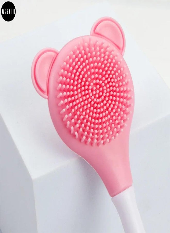 MESKIN Dual-Sided Silicone Face Scrubber & Mask Applicator - Gentle Cleansing Tool for Smooth, Radiant Skin (Multicolor, Pack of 1) - Image 2