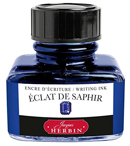 Jacques Herbin Herbin Fountain Pen Ink - 30ml Bottled - Eclat de Saphir - Image 1