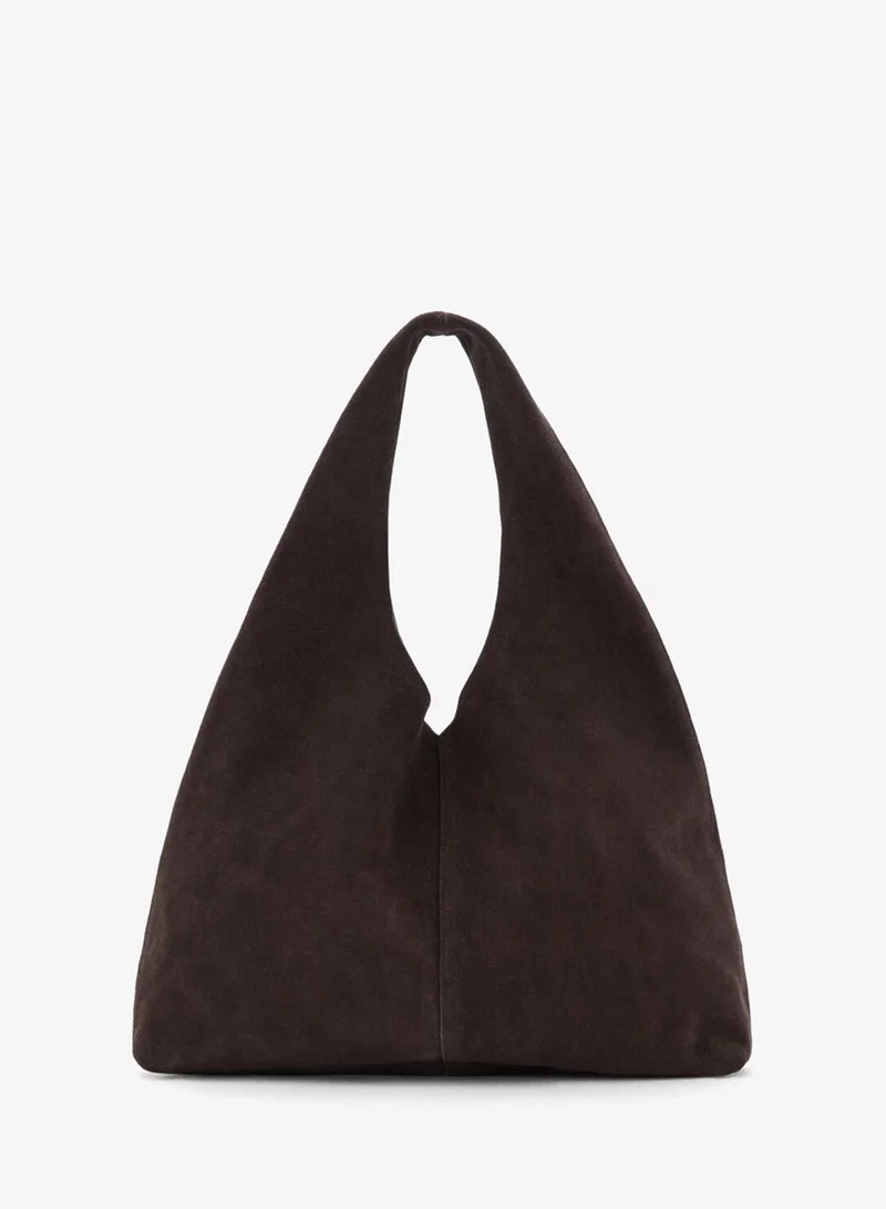 مانجو Suede Shopper Bag