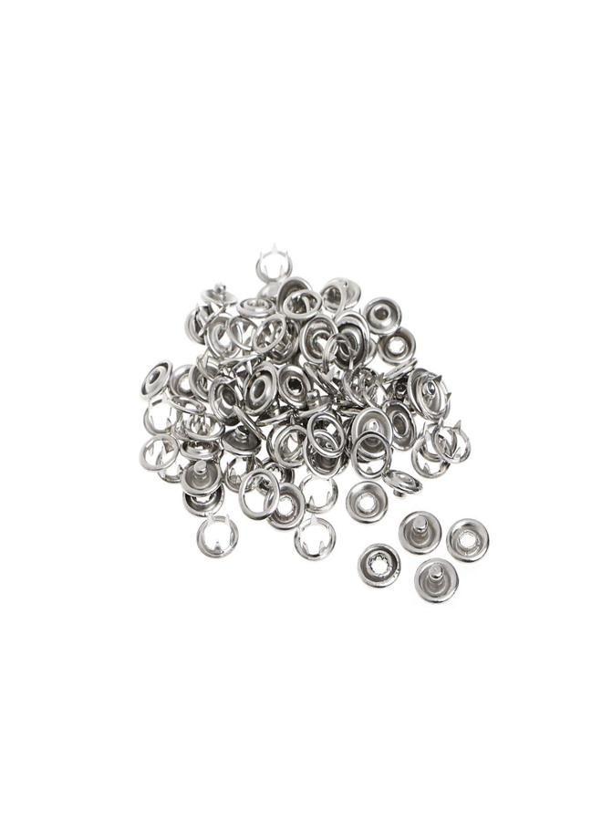 Complete Clothing Press Stud Installation Tool Set with Fastening Pliers, 100 Sewing Buttons and Snaps, Hollow Snaps, and Metal Buckle Accessory for Sewing and Crafts - KataKeet Store  - Image 5