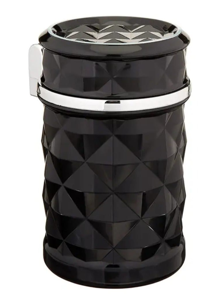 LDQ Car Ashtray with LED Light – Portable Ash Holder with Cup Holder Storage for Vehicle Interior - Image 1