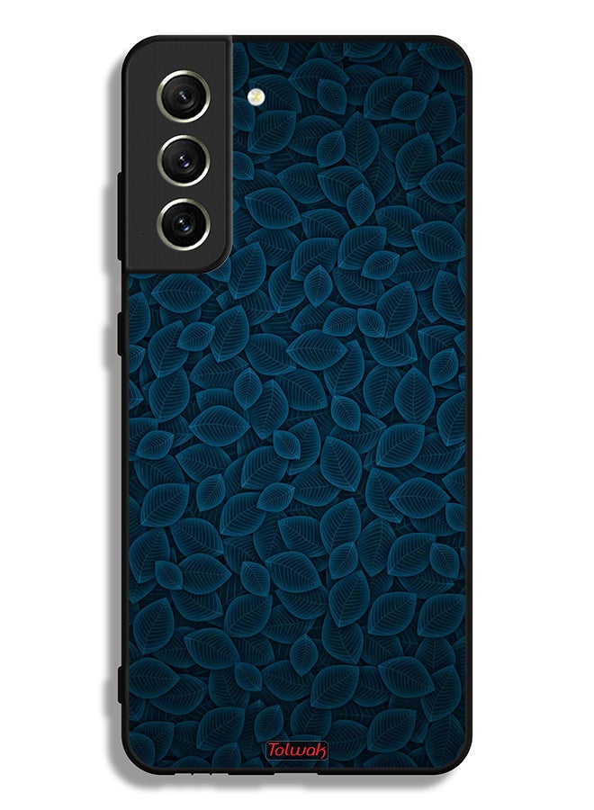 Tolwak Samsung Galaxy S21 FE 5G Protective Case Cover Digital Art Leaves Pattern - Image 3