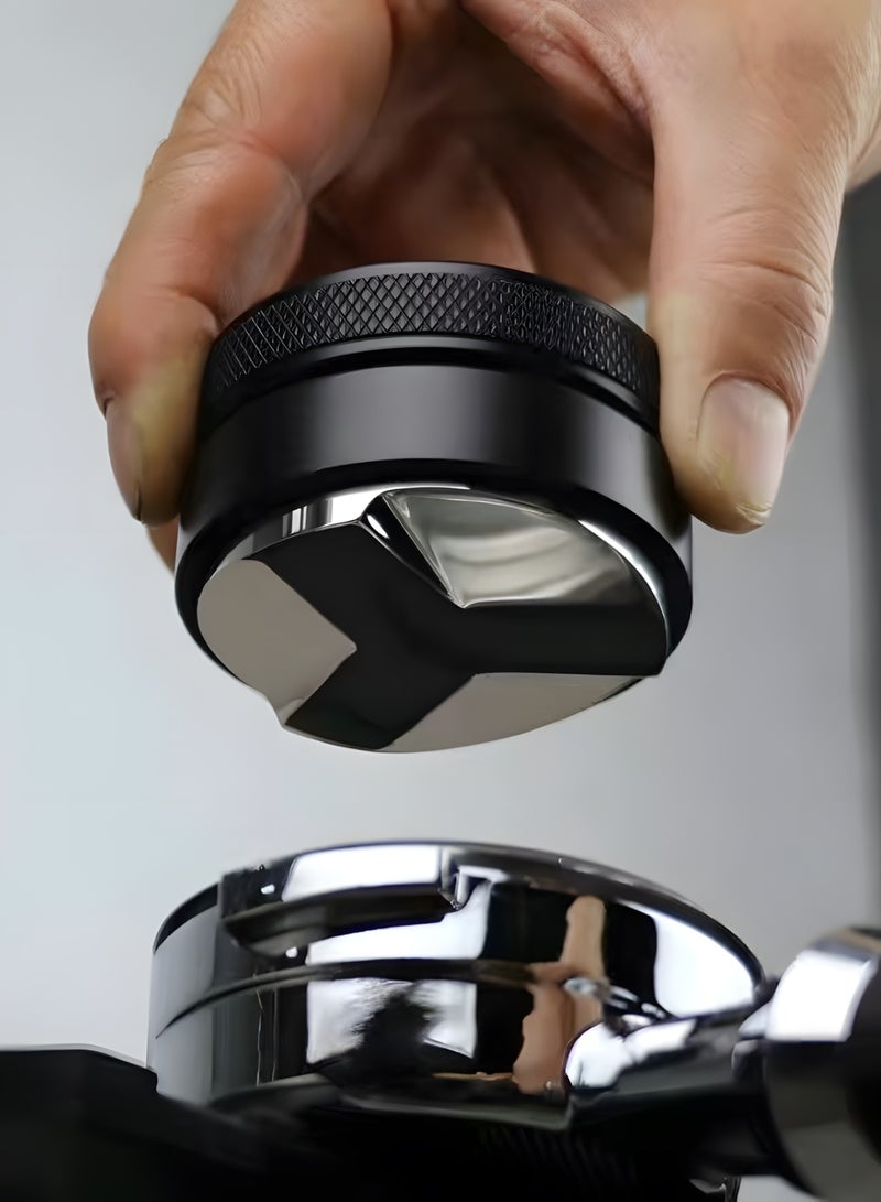 BIG MAX 58mm 3-Angled Slopes Adjustable Espresso Coffee Distributor Tool/Leveler Black - Image 2