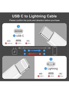 Golau 20W USB C to Lightning Cable 1M iPhone Fast Charger Cable USB-C Power Delivery Charging Cord for iPhone 14/13/12/11/XS/XR/X/8/iPad  - Image 2
