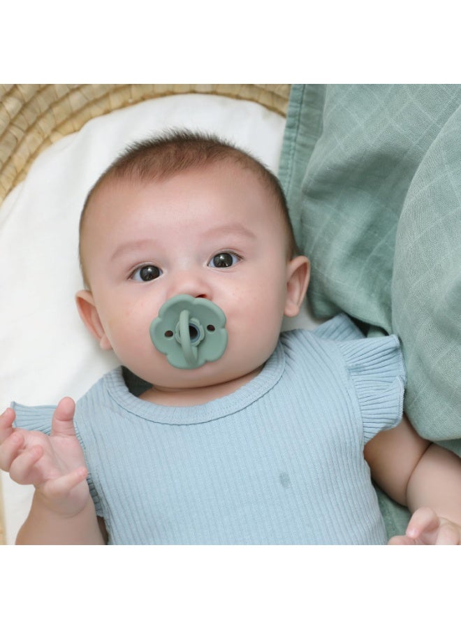 Moonkie Avent Soother Set of 2 | One-Piece Design Baby Pacifier with Large Air Holes | BPA-Free Silicone | Safe for Babies 0-6 Months - Image 3