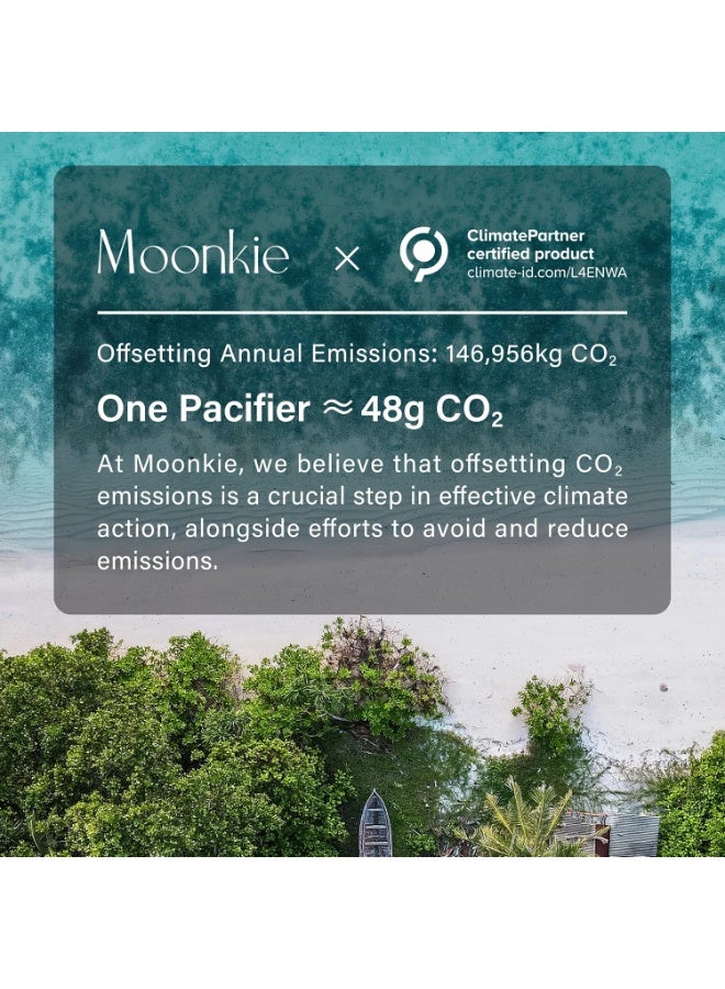 Moonkie Avent Soother Set of 2 | One-Piece Design Baby Pacifier with Large Air Holes | BPA-Free Silicone | Safe for Babies 0-6 Months - Image 5