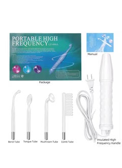 Generic Portable High Frequency Acne Treatment Skin Tightening Acne Spots Wrinkle Reduction Puffy Eyes Dark Circles Freckle Removal 4 in 1 Handheld High Frequency Facial Hair Device  - Image 1