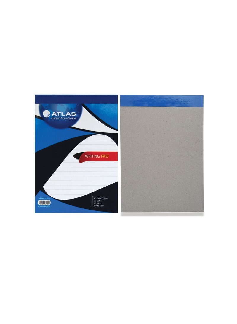 ATLAS 3-Piece A5 Size White Writing Pad 80 Sheets  - Image 3