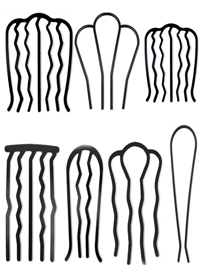 CoguZed 7-Piece Metal Hair Forks Set – U-Shaped chignon hair pin for Thick & Fine Hair, Chignon & French Twist Updo Accessories - Image 1