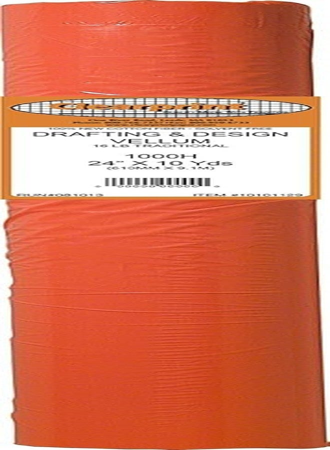 Clearprint 24" x 10 Yards 1000H Design Vellum Roll, 16 lb., 100% Cotton, 1 Each - Image 1