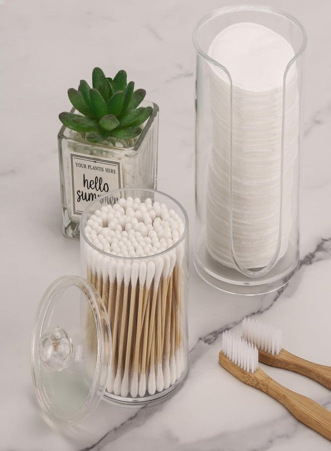 LoveBB 3oz-5oz Bathroom Cup Dispenser with 10oz Qtip Holder Dispenser, Small Disposable Paper Cup Holder Bathroom Accessories for Rinsing/Mouthwash Cups, Clear - Image 4