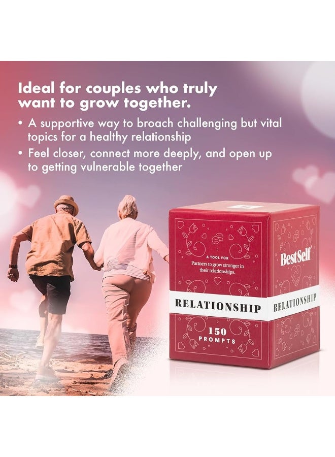 BestSelf Co. أفضل مجموعة علاقات - 150 سؤال للنقاش لبدء المحادثات للأزواج - ألعاب بطاقات مثالية للبالغين، هدايا رومانسية للأزواج - Image 4