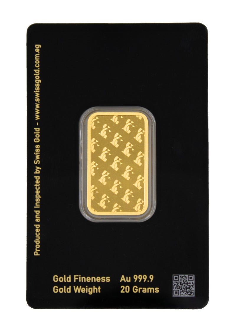 Swiss gold - 999.9 SwissGold Minted Bar 24KT - 20 grams - Image 1