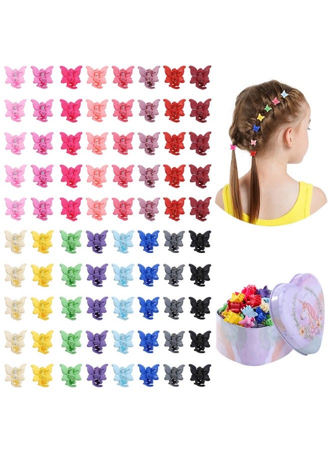 choicbaby - 80 Pcs Mini Butterfly Hair Clips For Girls 16 Colors 90S Girls Mini Hair Clips With Box Toddler Claw Clips Butterfly Clips For Hair - Image 1