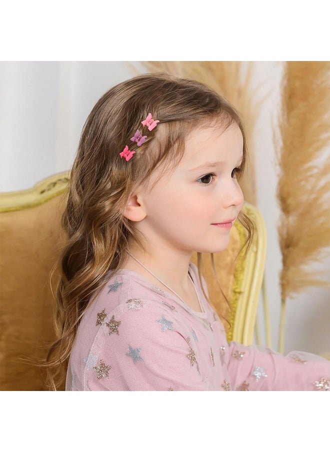 choicbaby - 80 Pcs Mini Butterfly Hair Clips For Girls 16 Colors 90S Girls Mini Hair Clips With Box Toddler Claw Clips Butterfly Clips For Hair - Image 1