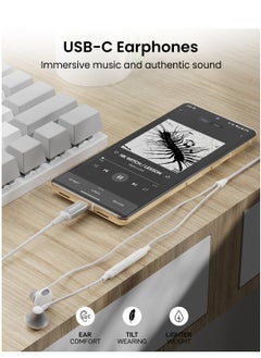 Remson Remson Wired Stereo Earphones USB Type-C Connector Headphones /Earphones/Earbuds  Hi-Fi with In-Line Remote Compatible for Samsung Galaxy S21 Ultra 5G S20 FE Note 20/10, iPad Pro 2018 and Mac Book  - Image 3